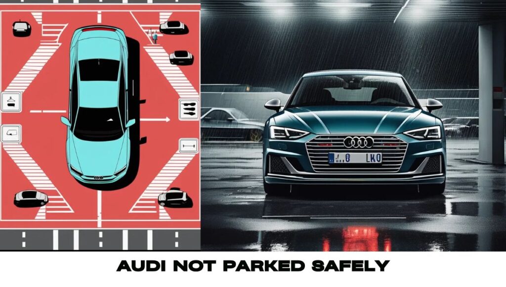Audi not Parked Safely
