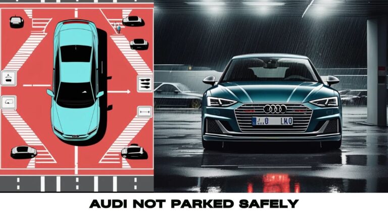 Audi not Parked Safely