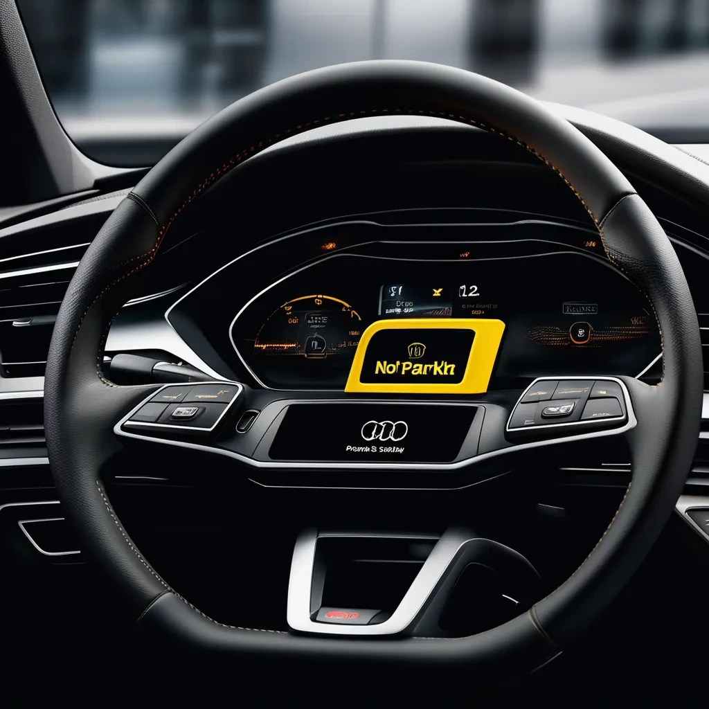 Audi not Parked Safely