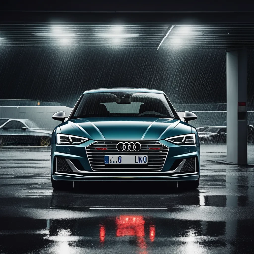 Audi not Parked Safely