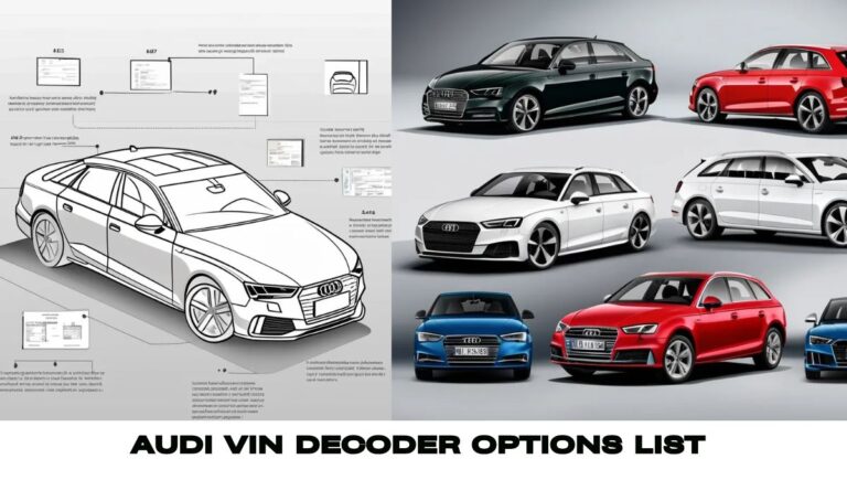 Audi vin decoder options list